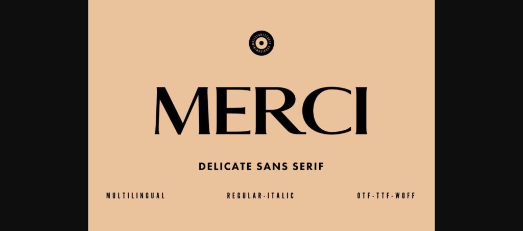 Merci Font Poster 3