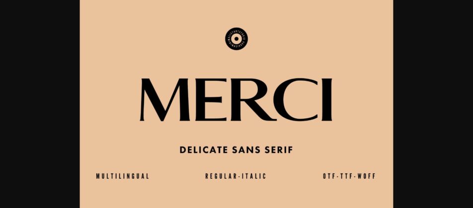 Merci Font Poster 3