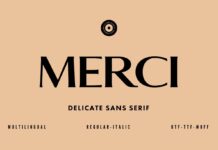 Merci Font Poster 1