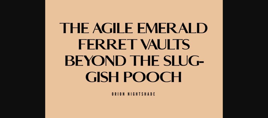 Merci Font Poster 5