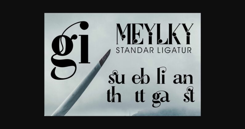 Meylky Font Poster 9