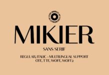 Mikier Font Poster 1
