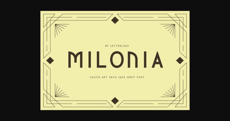 Milonia Font Poster 3