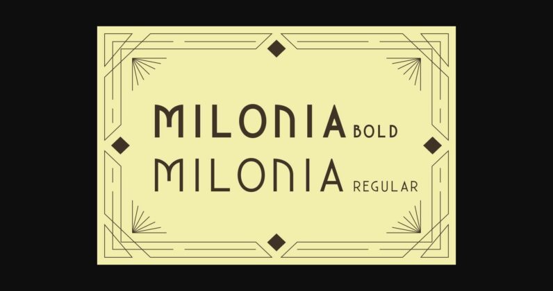 Milonia Font Poster 5