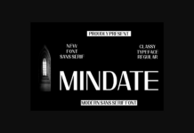 Mindate Font Poster 1