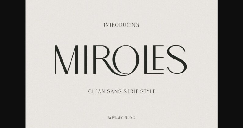 Miroles Font Poster 3