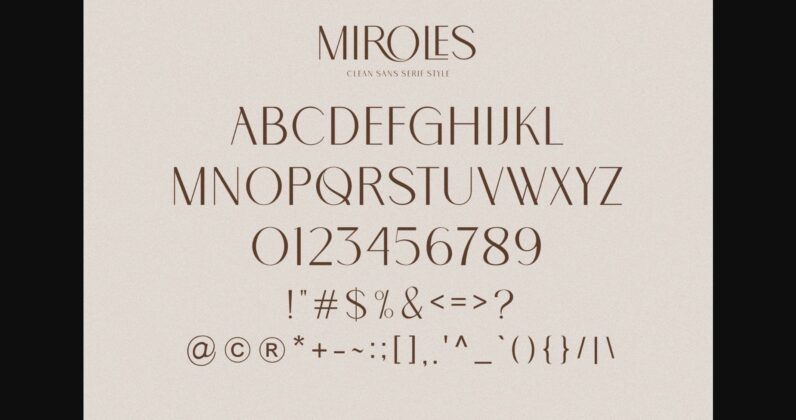 Miroles Font Poster 10