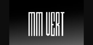 MM Vert Font Poster 1