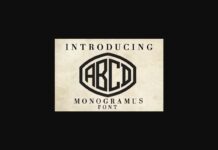 Monogramus Font Poster 1