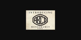 Monogramus Font Poster 1