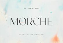 Morche Font Poster 1