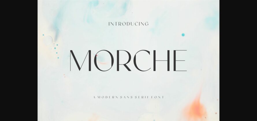 Morche Font Poster 1