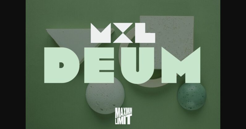 Mxl Deum Font Poster 3