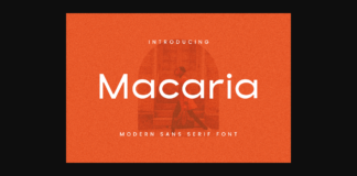 Macaria Font Poster 1