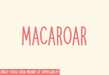 Macaroar Font Poster 1