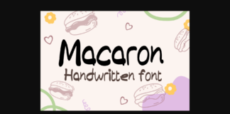 Macaron Font Poster 1