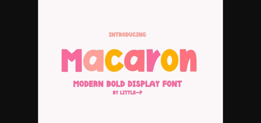 Macaron Font Poster 3