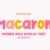 Macaron Font
