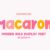 Macaron Font