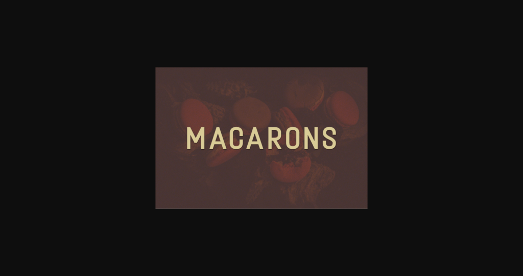 Macarons Font Poster 3
