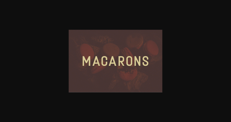 Macarons Font Poster 3