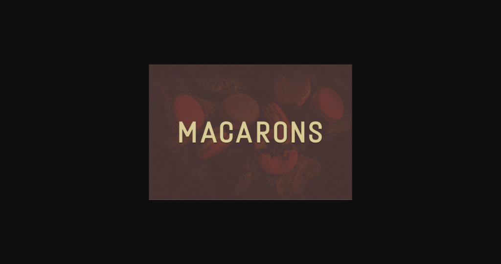 Macarons Font Poster 1