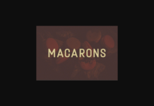 Macarons Font Poster 1