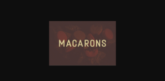 Macarons Font Poster 1