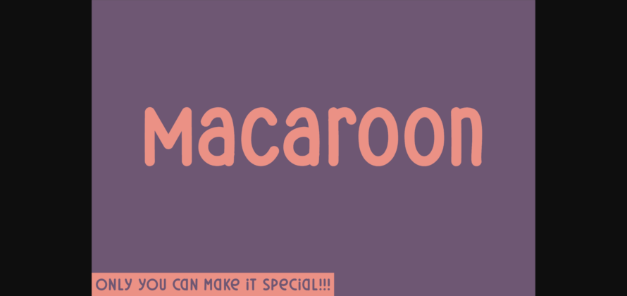 Macaroon Font Poster 3