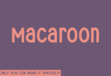 Macaroon Font Poster 1