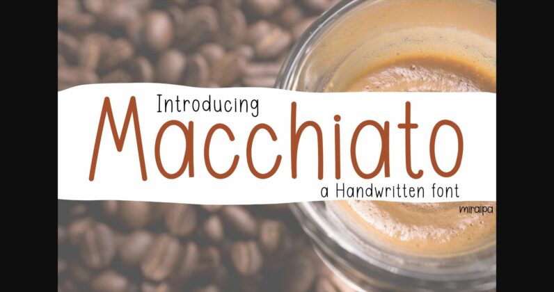 Macchiato Font Poster 3