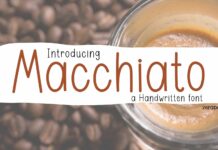 Macchiato Font Poster 1