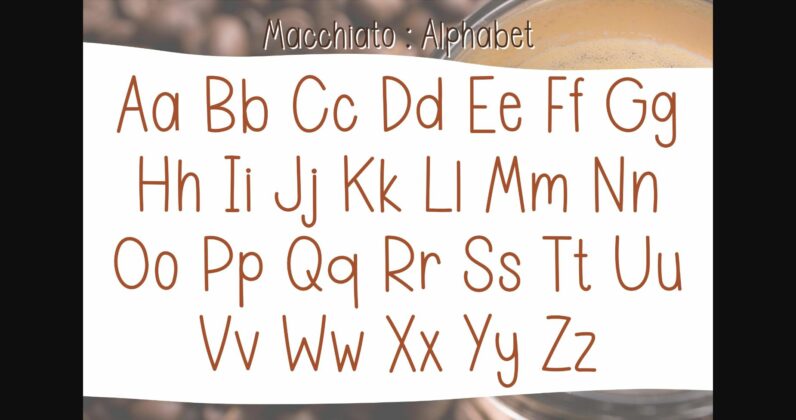 Macchiato Font Poster 5