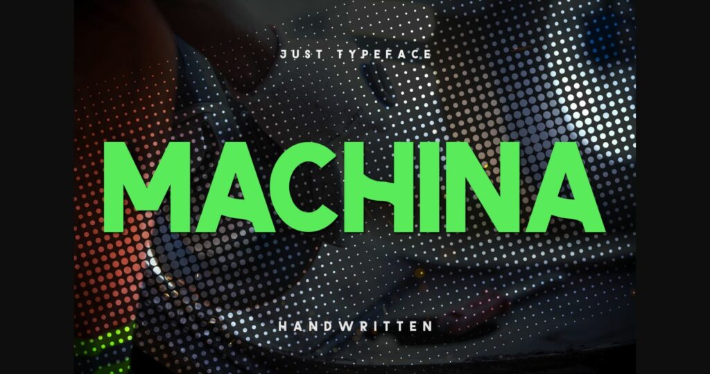 Machina Font Poster 1