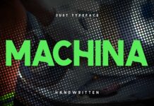 Machina Font Poster 1