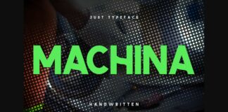 Machina Font Poster 1