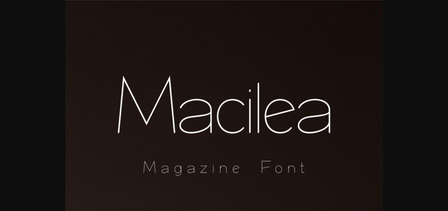 Macilea Font Poster 3