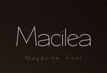 Macilea Font Poster 1