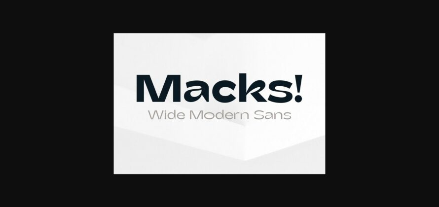 Macks Font Poster 3