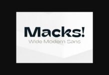 Macks Font Poster 1