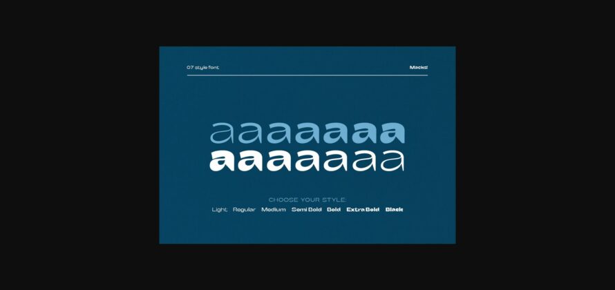 Macks Font Poster 2
