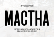 Mactha Font Poster 1