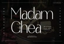 Madam Ghea Font Poster 1