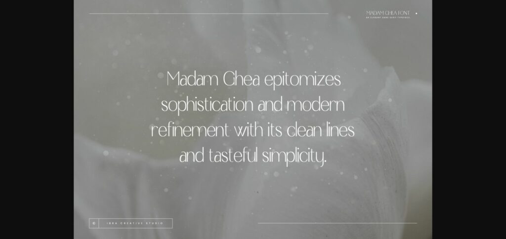 Madam Ghea Font Poster 4