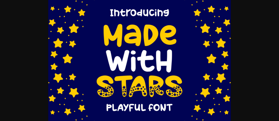 Made with Stars Font Poster 3