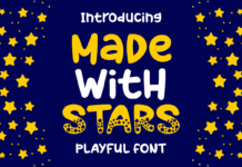 Made with Stars Font Poster 1