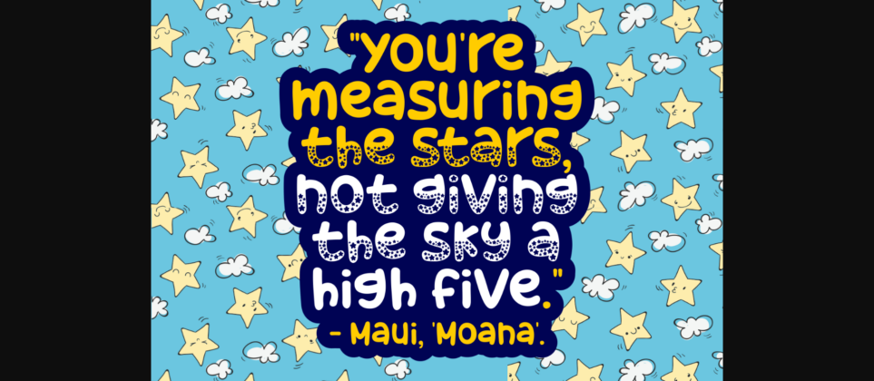 Made with Stars Font Poster 4