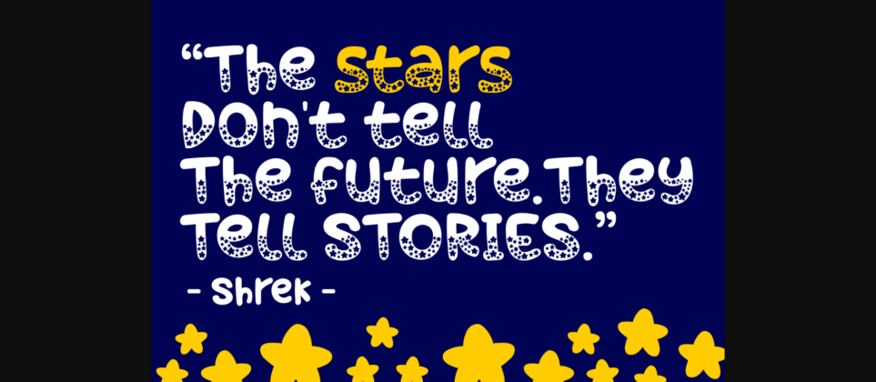 Made with Stars Font Poster 7