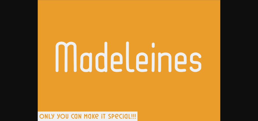 Madeleines Font Poster 3
