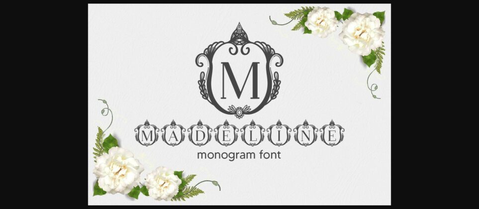 Madeline Monogram Font Poster 3